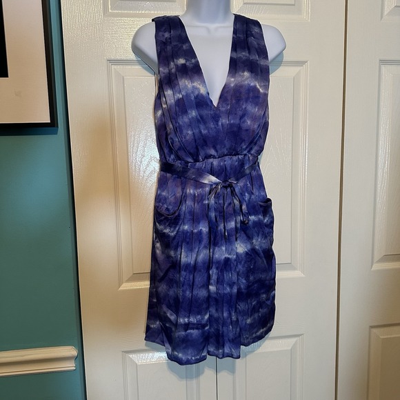 Adam Lippes Women's Dress Size 6 Beautiful Blue‎ And White Patter